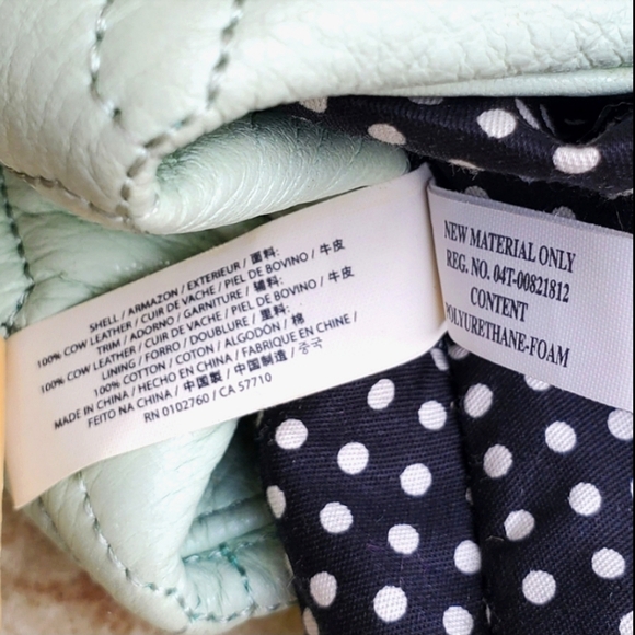 Kate Spade Elena Astor Court Mint Green Quilted Leather Shoulder Tote Bag Large - Picture 6 of 16